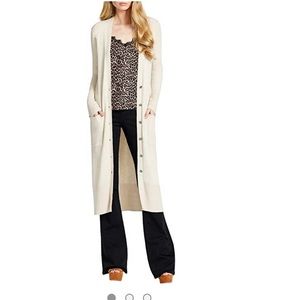 Jessica Simpson Cream Duster Cardigan